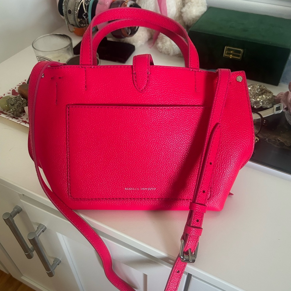 Rebecca Minkoff Pink Satchel Structured Glossy Design
